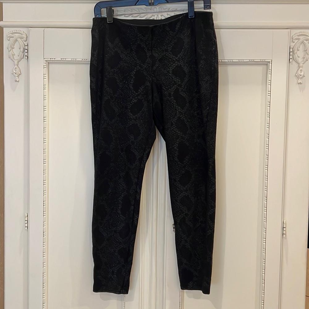 INC Metallic Monochromatic Snake Print Pants